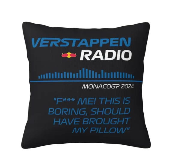 Max Verstappen Pillow Cover: Funny F1 Racing Gift