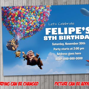Invito digitale per feste UP, compleanno, biglietto di ringraziamento, festa, San Valentino
