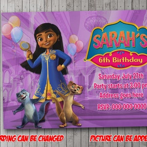 Invito digitale per feste Mira Royal Detective, compleanno, biglietto di ringraziamento, festa, San Valentino, baby shower