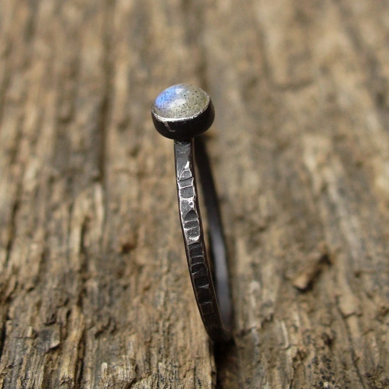 Labradorite Tiny Stacking Ring image 5