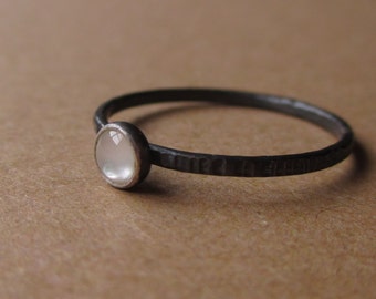 Tiny Mother of Pearl Ring