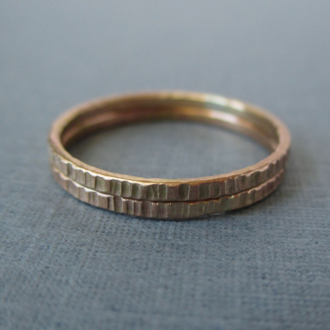 Stoneless Stackers NOW in Gold-fill. Set of 2 - Etsy