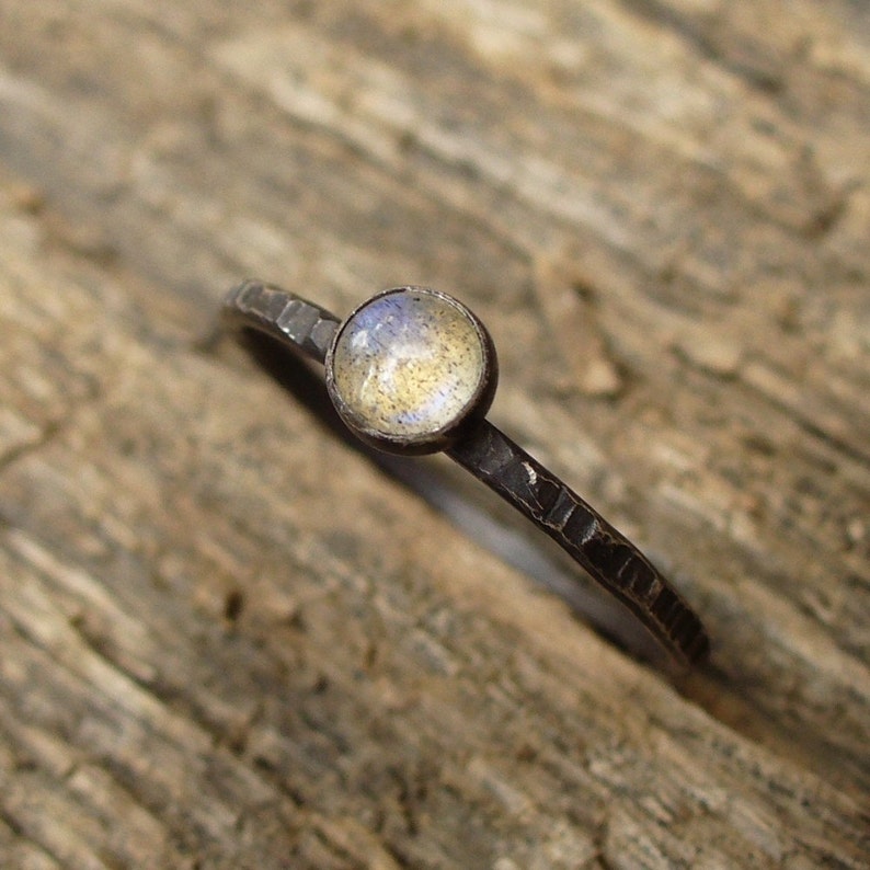 Labradorite Tiny Stacking Ring image 4