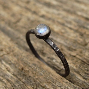 Labradorite Tiny Stacking Ring image 1