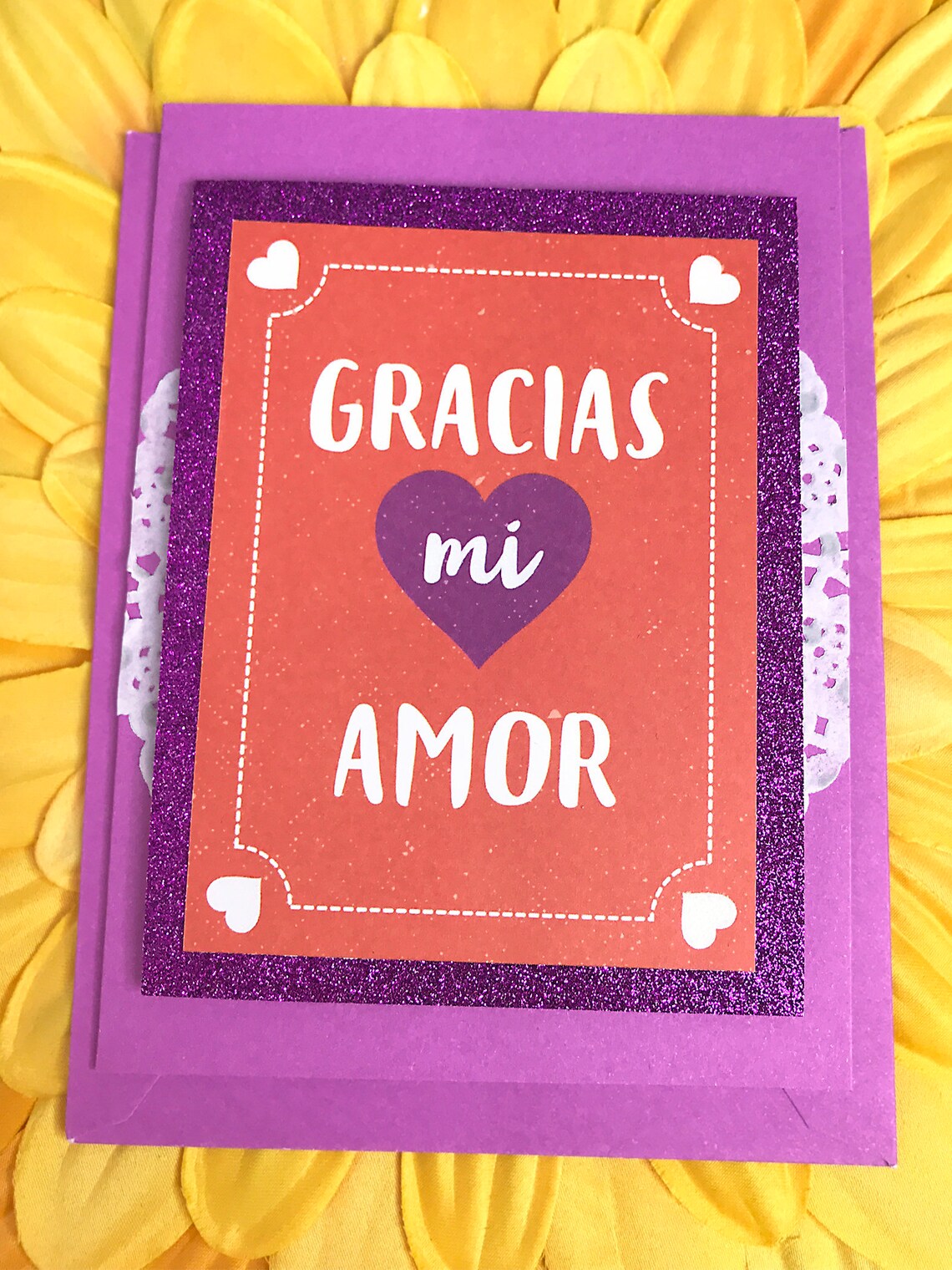 Gracias Mi Amor Thank You My Love Greeting Note Card Etsy