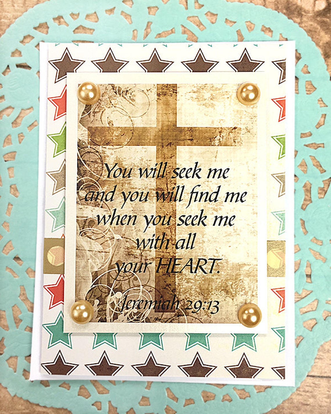 You will seek me and you will find me note card jeremiah 29 13