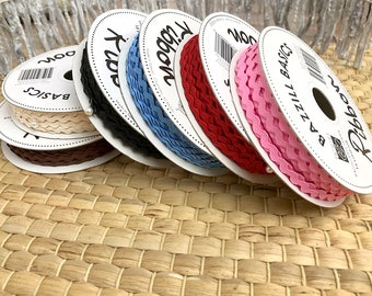 15 Yards of Thin RickRack Ribbon by the Spool, Bazzill Basics, RicRac, RikRak, Sew, Scrapbook, Card Making, Paper Craft, Quilt - .0625" wide