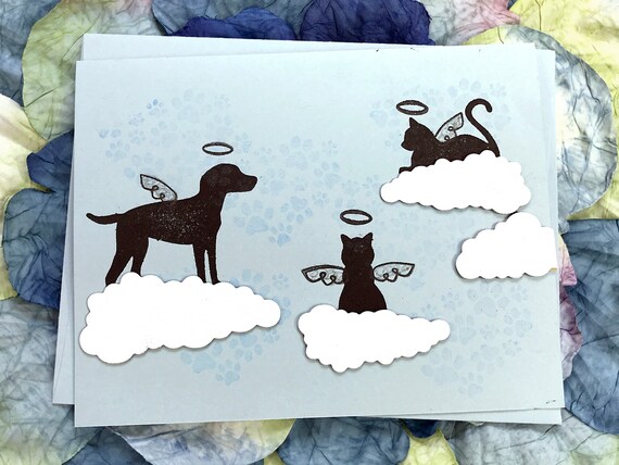 Gosknor Commovente Biglietto Condoglianze per Perdita di un Cane, Cartolina con Busta Pensieroso Regalo Commemorativo per Proprietari Lutto Amanti dei Cani Amici & Famiglia (20,5x13,5cm