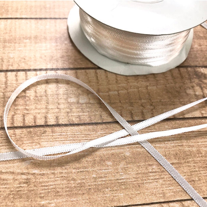 Thin White Satin Ribbon, Satin Ribbon