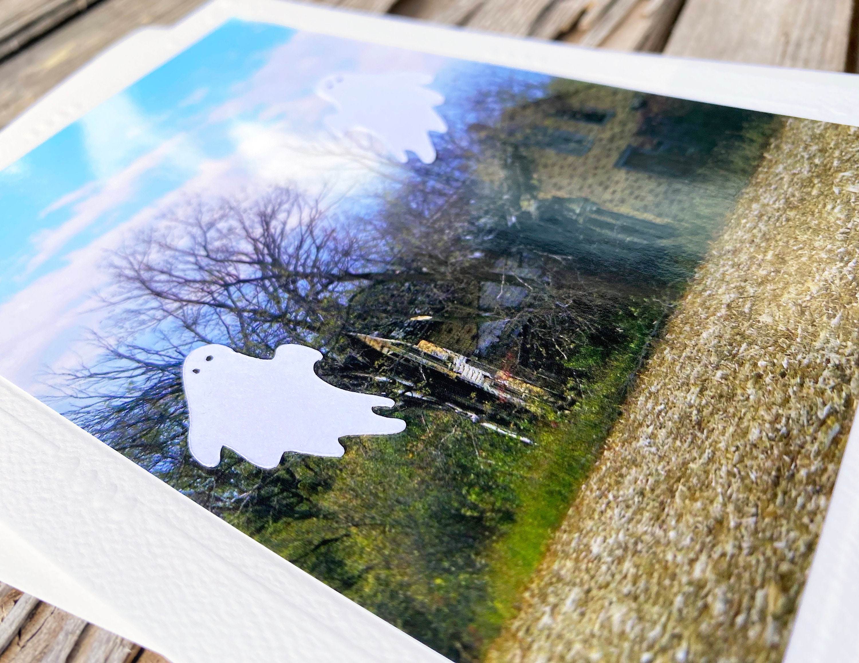 Haunted House Photo Note Card, Countryside, Abandoned, Halloween ...