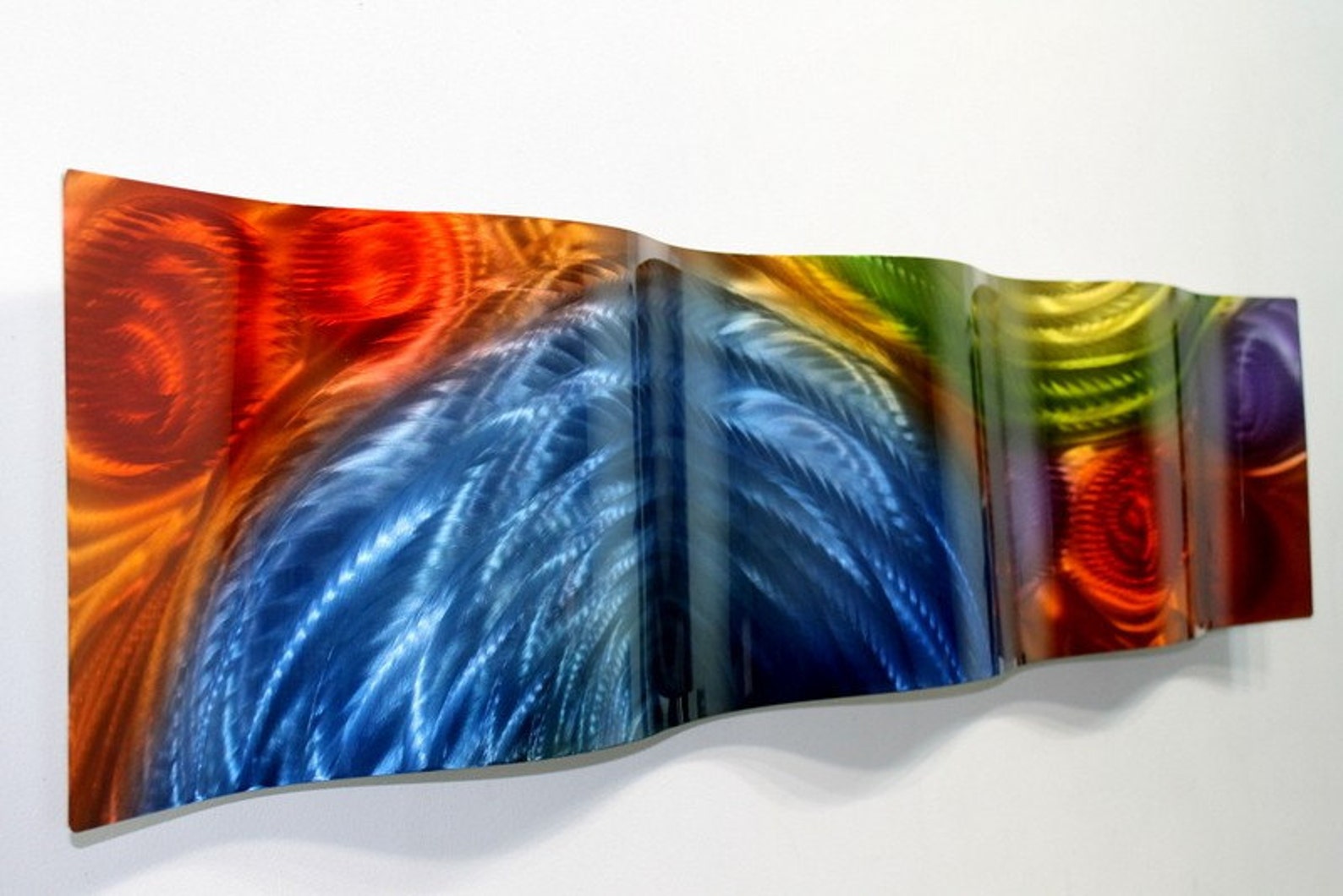 Colorful Metal Wall Art Abstract Art 3D Wall Sculpture Office - Etsy