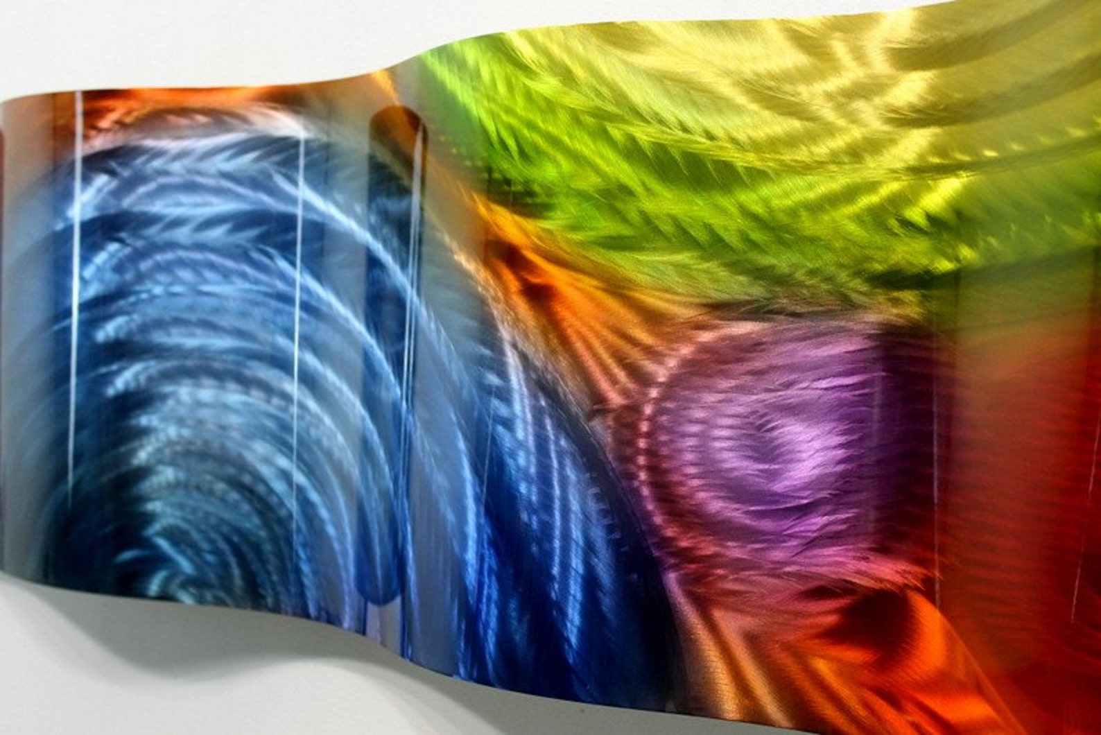 Colorful Metal Wall Art Abstract Art 3D Wall Sculpture Office - Etsy