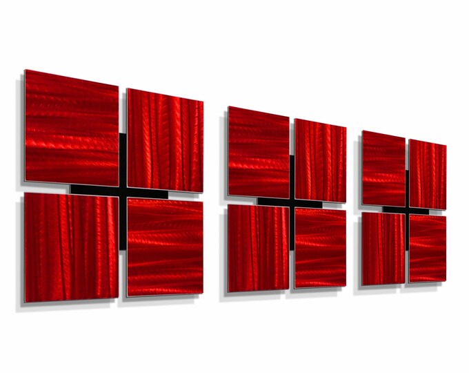 Metal Wall Art Multi Panel Wall Art Abstract Painting Large Etsy