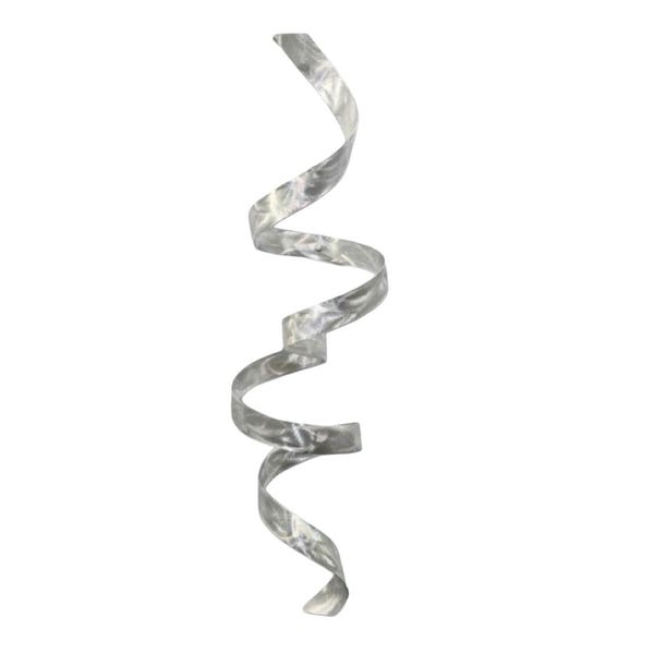 Metal Wall Twist  - Modern Luxury Metal Wall Décor Living Room Bedroom Office - Abstract 3d Wall Sculpture – Silver