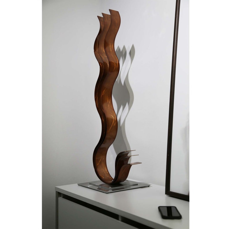 Metal Sculpture Large Yard Art Indoor Outdoor Art Modern Etsy