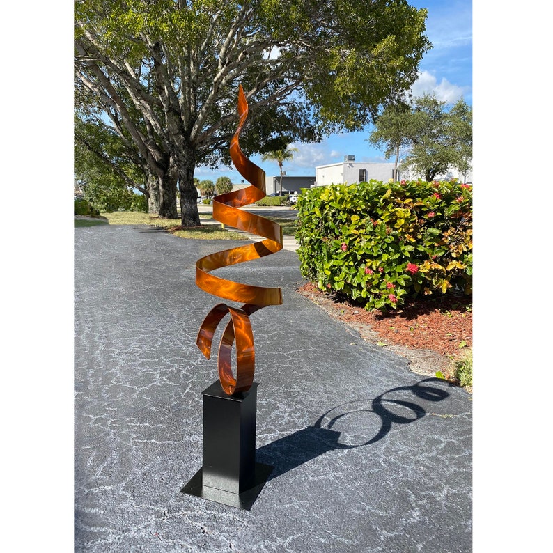 Large Metal Sculpture Abstract Indoor Outdoor Art Modern Etsy