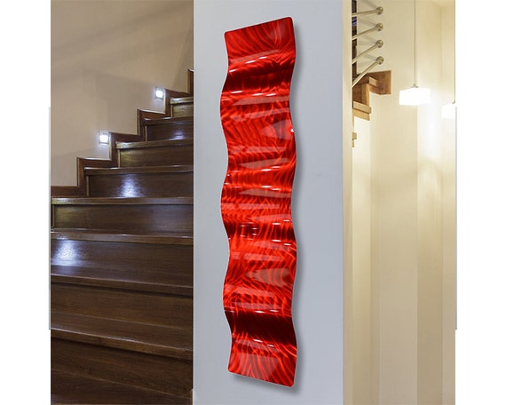 Red Metal Wall Art Dining Room