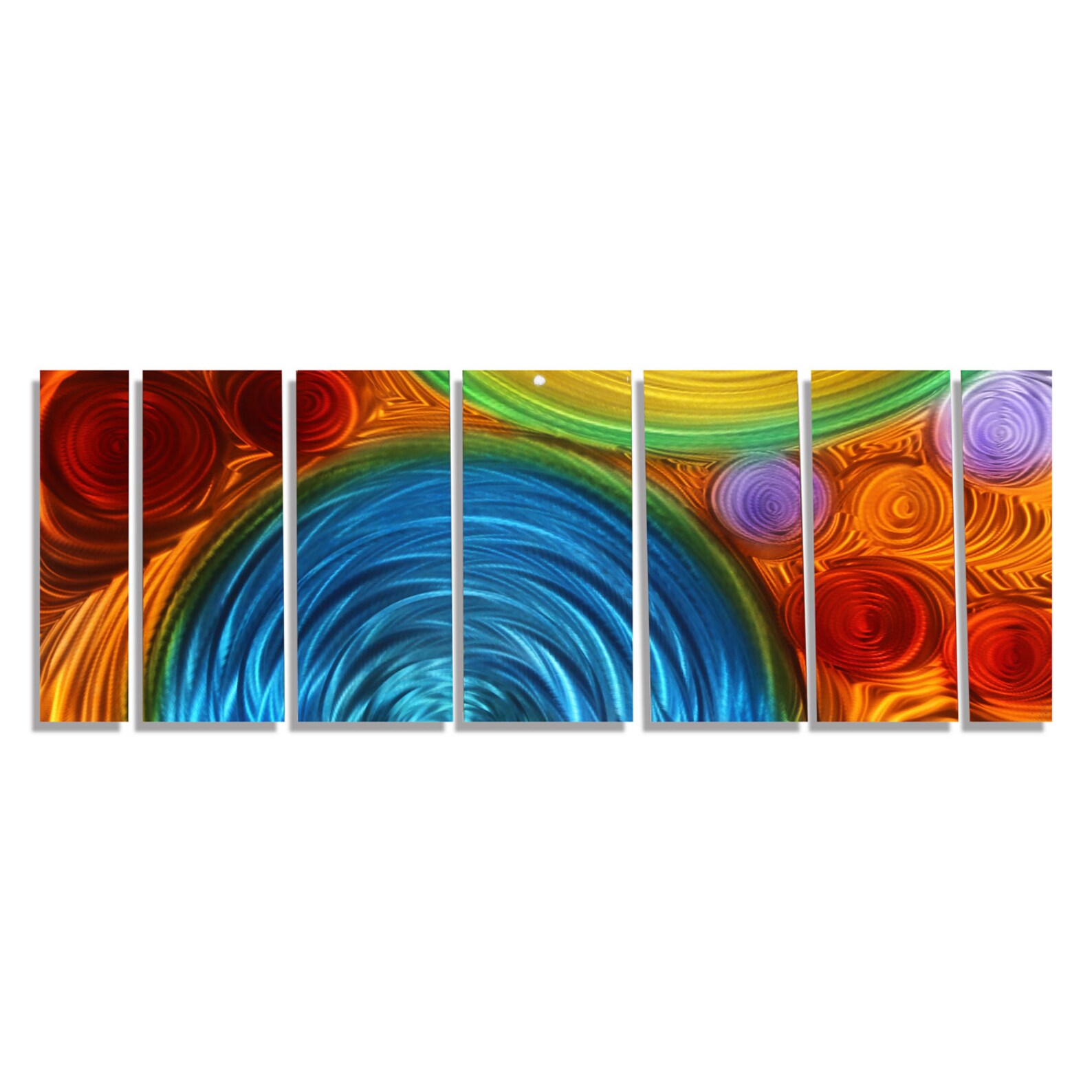 Colorful Metal Wall Art Multi Panel Wall Art Abstract Etsy