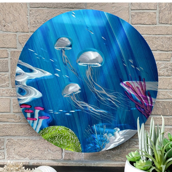 Ocean Metal Art Etsy