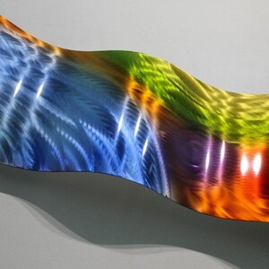 Colorful Metal Wall Art Abstract Art 3D Wall Sculpture Office - Etsy