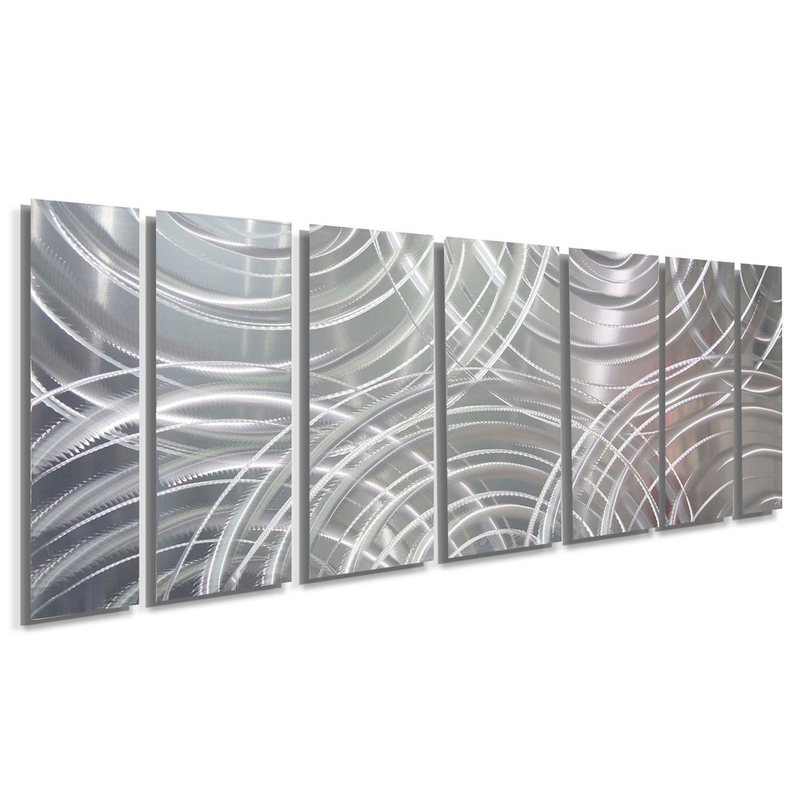 Massive Contemporary Silver Abstract Metal Wall Art Sculpture Etsy