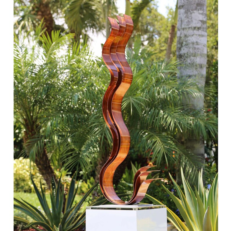 Metal Sculpture Large Yard Art Indoor Outdoor Art Modern Etsy