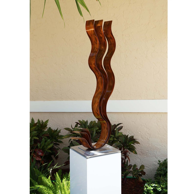 Metal Sculpture Large Yard Art Indoor Outdoor Art Modern Etsy