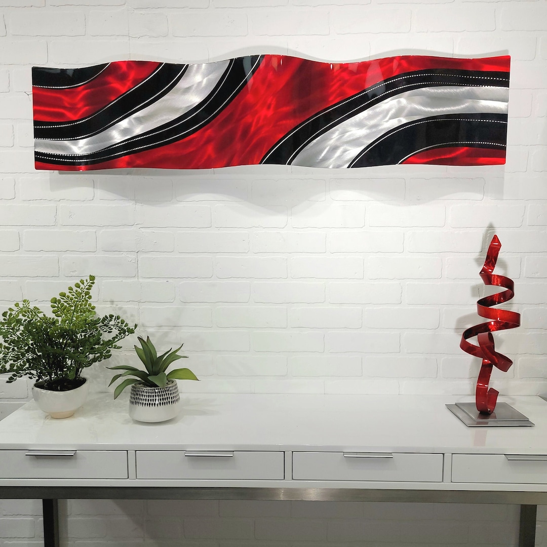 Metal Wall Art Abstract Art 3D Wall Sculpture Contemporary - Etsy