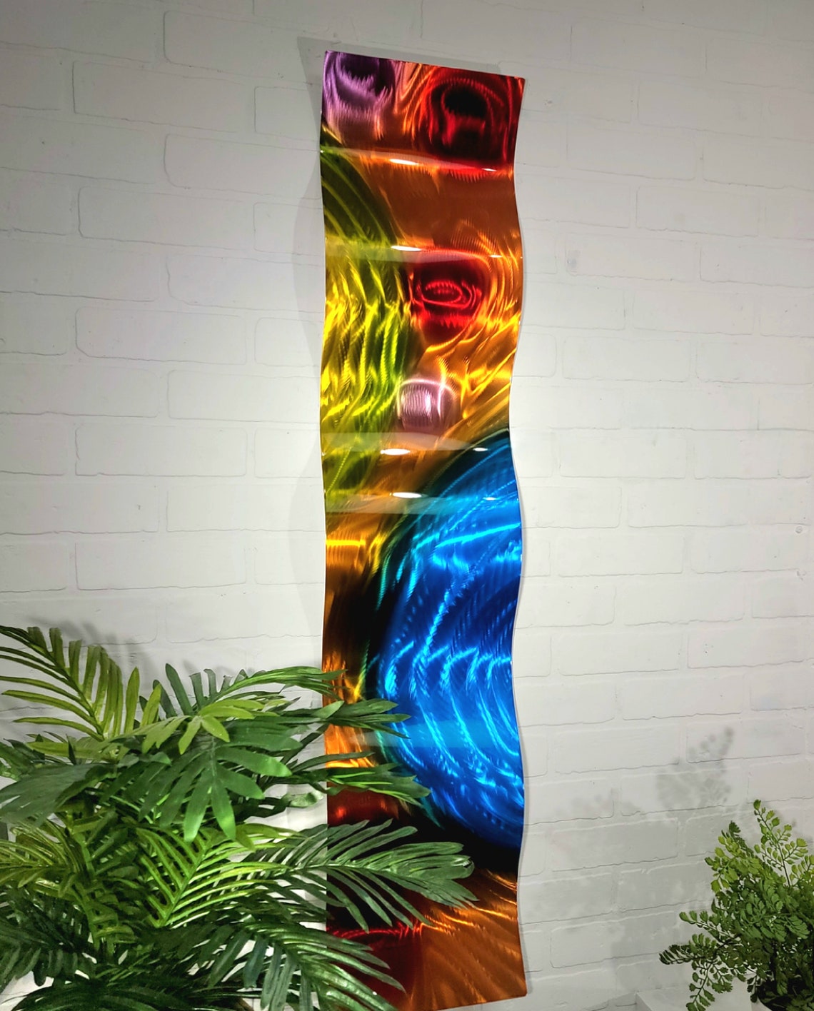Colorful Metal Wall Art Abstract Art 3D Wall Sculpture Office Etsy