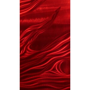 Red Modern Metal Wall Art Abstract Metal Painting Home Decor Accent Bright Bold Colorful Art Dragons Breath by Jon Allen image 9