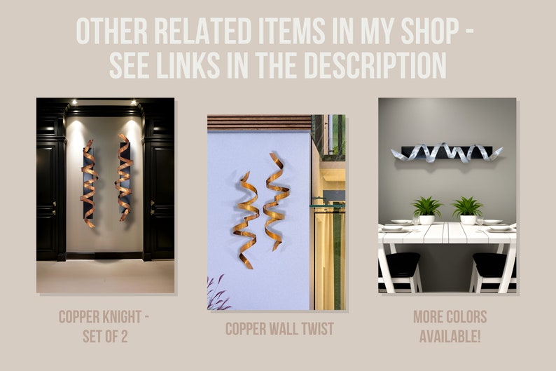 STATEMENTS2000 Abstract Metal Wall Art, Modern Metal Art 3D Wall