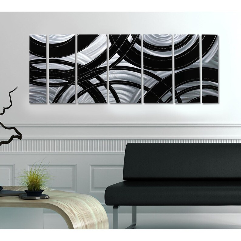 Metal Wall Art Office Wall Decor Large Wall Art Modern Etsy