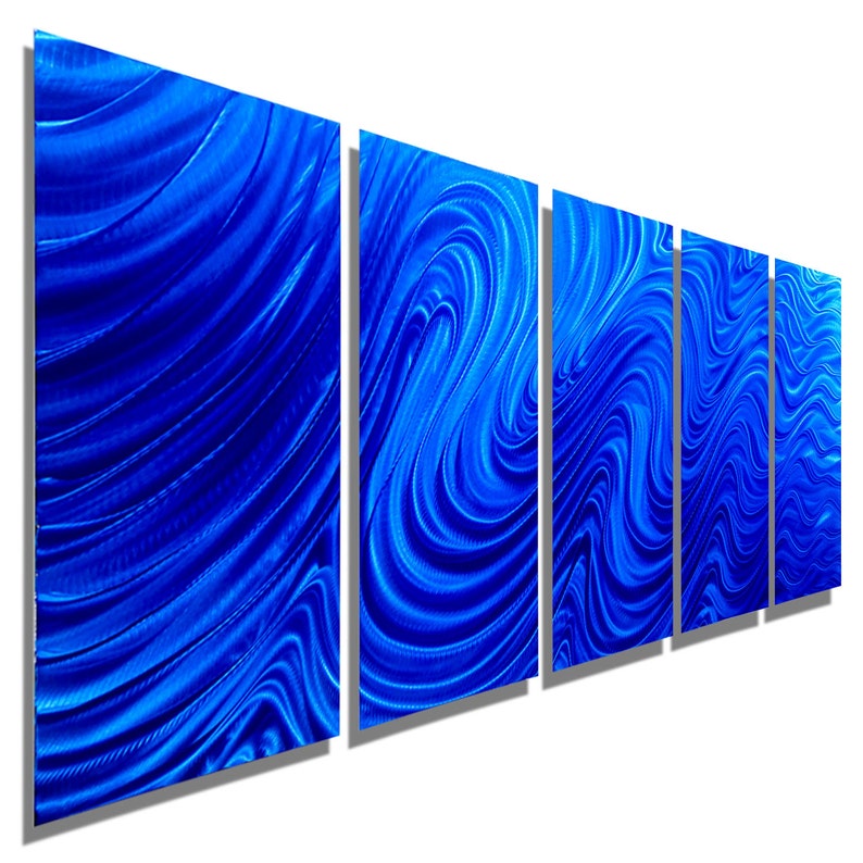 Metal Wall Art Multi Panel Wall Art Abstract Painting Large Etsy