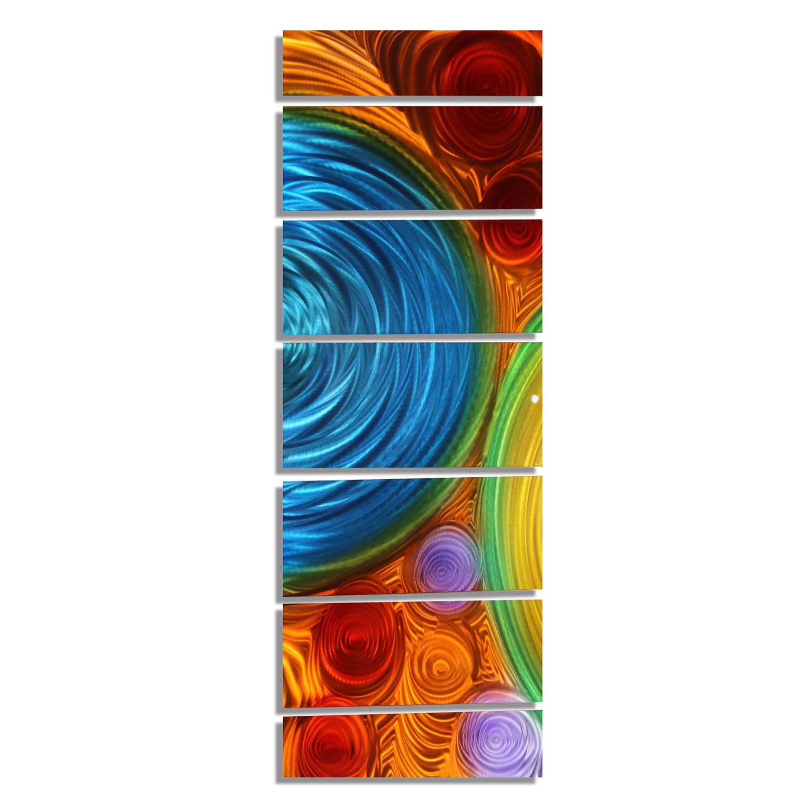 Colorful Metal Wall Art Multi Panel Wall Art Abstract Etsy