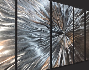 Custom Metal Art, Modern Metal Wall Art, Abstract Painting Wall Hanging Sculpture, Indoor Outdoor Art - Vortex by Jon Allen