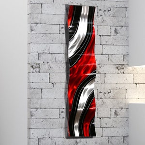 Metal Wall Art,  Abstract Art 3D Wall Sculpture, Contemporary Art Office Decor  - Critical Mass Wave by Jon Allen