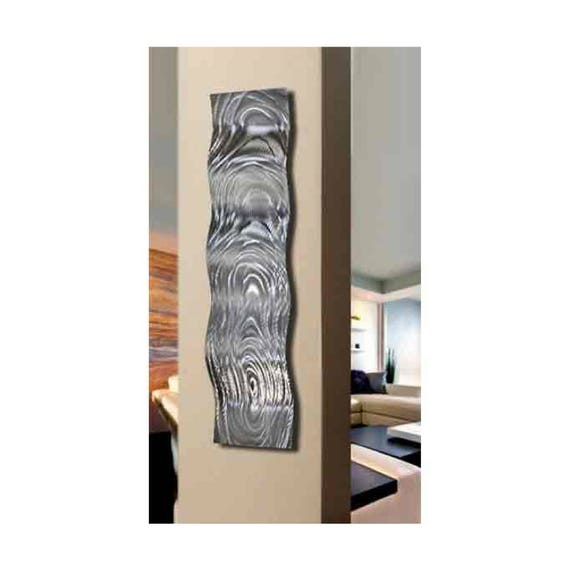 Silver Metal Wall Art Indoor Outdoor Art Abstract Water Etsy