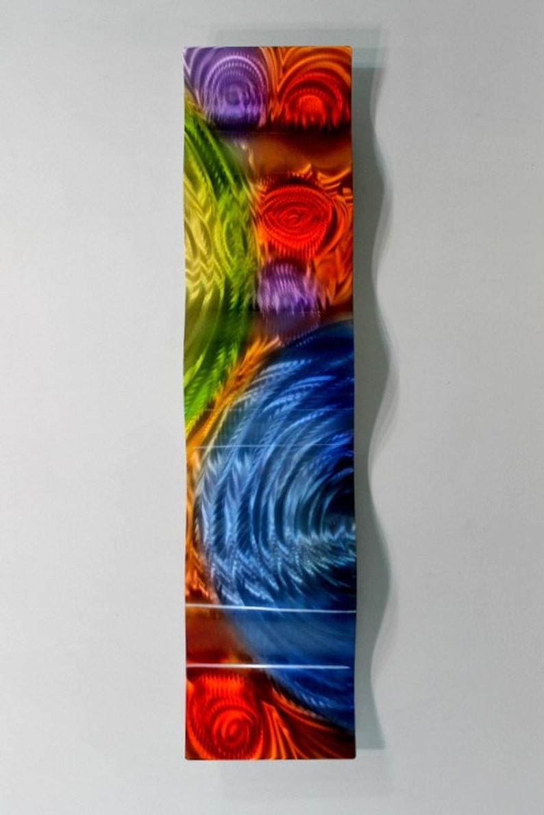 Colorful Metal Wall Art Abstract Art 3D Wall Sculpture Office - Etsy