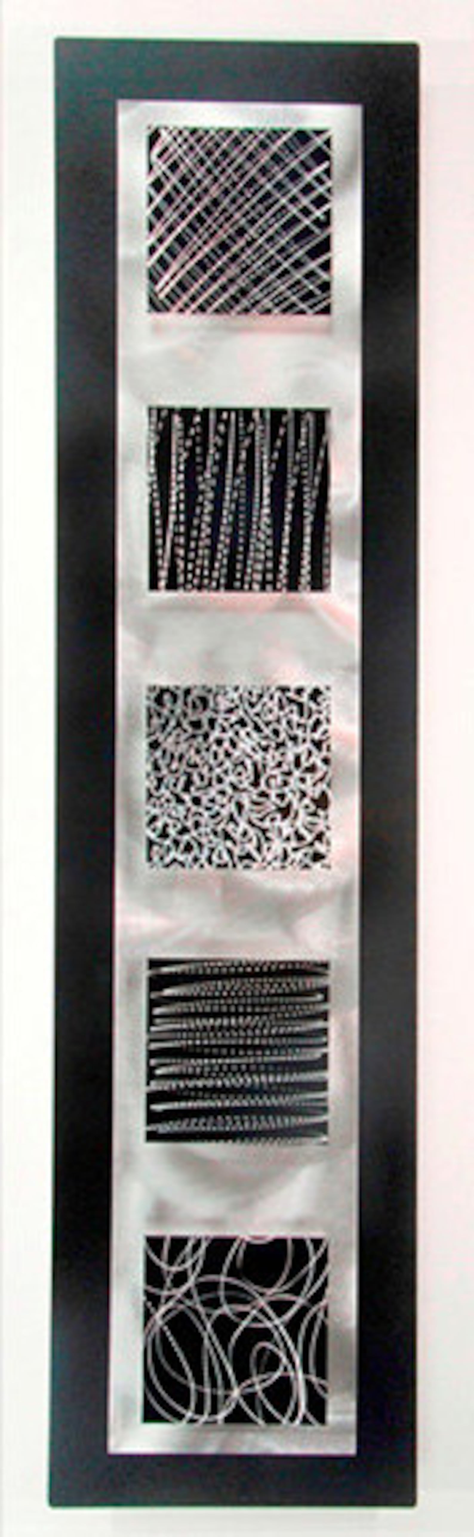 Silver & Black Metal Wall Art Large Wall Art Abstract 3D Etsy