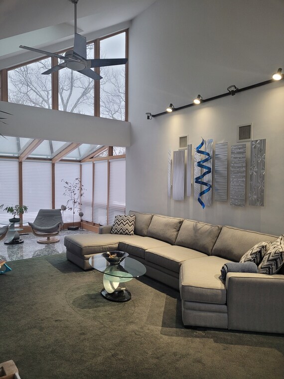 Home & Living Abstract Indoor Outdoor Art Divided Unison by Jon Allen ...