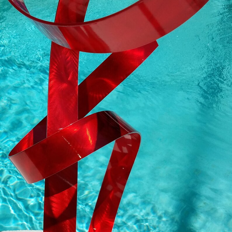 Metal Sculpture Indoor Outdoor Art Abstract Garden Decor | Etsy