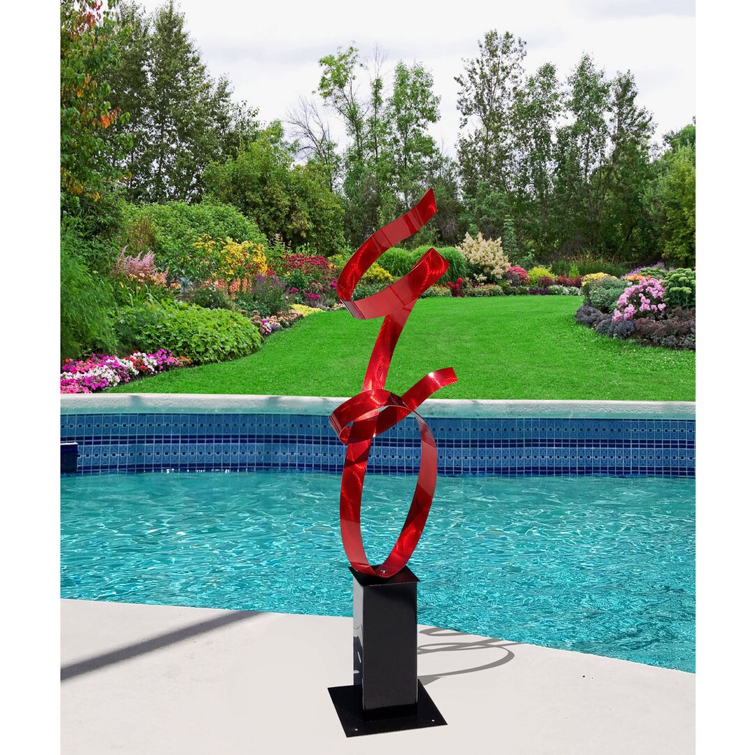 Metal Sculpture Indoor Outdoor Art Abstract Garden Decor - Etsy