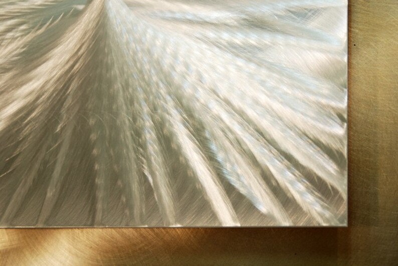 Contemporary Art Gold Metal Wall Art Abstract Wall Hanging Office Decor 3D Wall Sculpture Supernova by Jon Allen