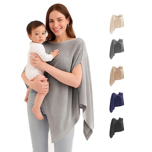 Breathable Nursing Cover: Multi-Use Baby Feeding Poncho