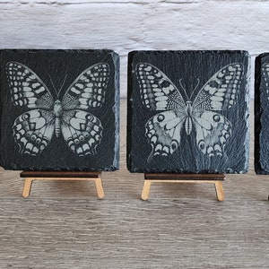 Butterflies on Slate Coasters