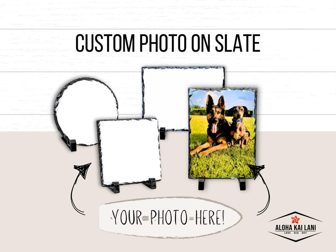 Custom Slate Photo Tile Home Decor - Etsy
