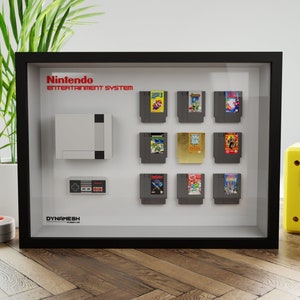 Nintendo NES 3D Frame Diorama Shadowbox personnalisable Miniature résine console et réplique de jeux vidéo image 1