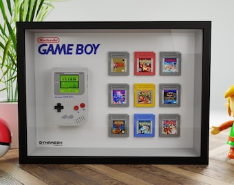 Nintendo Gameboy 3D Frame Diorama Shadowbox personnalisable Miniature résine console et réplique de jeux vidéo