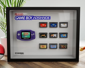 Nintendo Gameboy Advance 3D Frame Diorama Shadowbox personnalisable Miniature résine console et réplique de jeux vidéo