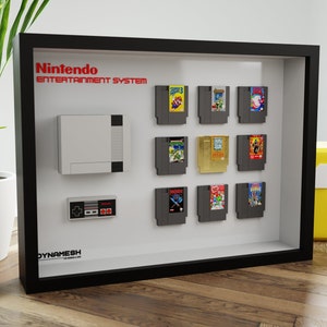 Nintendo NES 3D Frame Diorama Shadowbox personnalisable Miniature résine console et réplique de jeux vidéo image 4